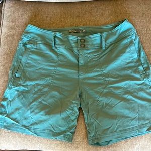 Nylon hiking shorts. Saefoam. Barely worn. Great condition. Easy to move in.
